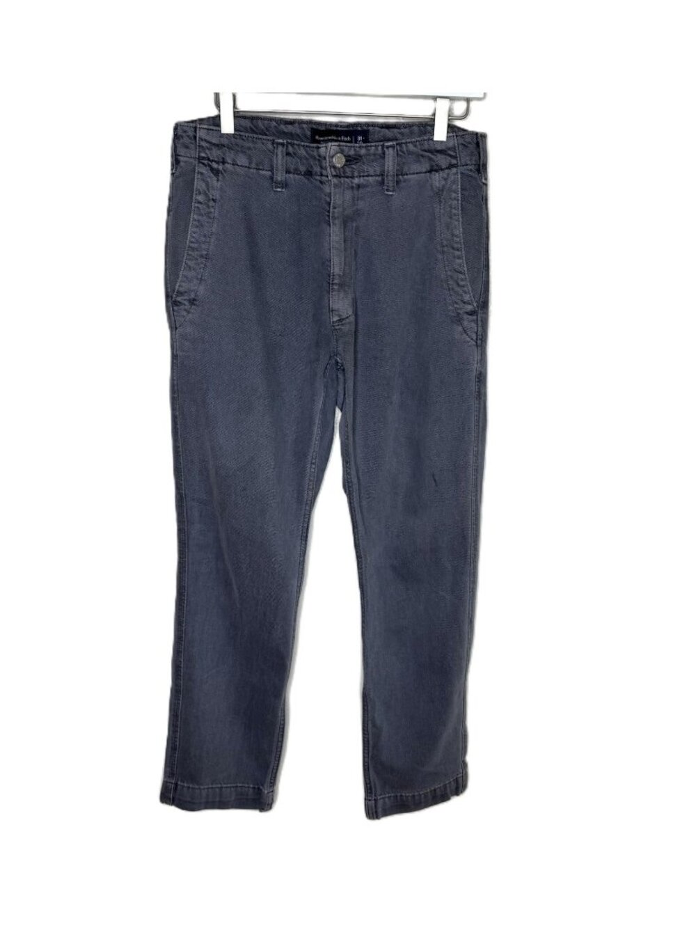 Abercrombie & Fitch Men's Gray Lightweight Straight Leg Jeans, Size 31